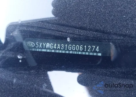 2016 Kia Sorento 2.4L Lx z USA, uszkodzony, nr VIN 5XYPG4A31GG061274